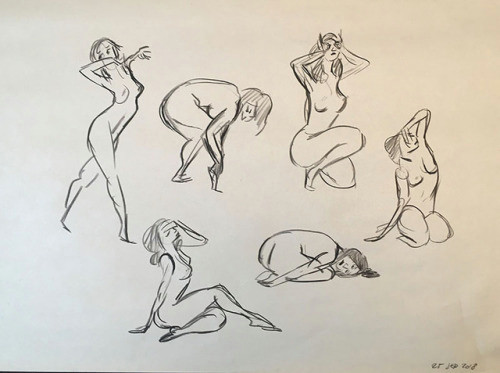 some more 30 seconds poses from life drawing sessions at work