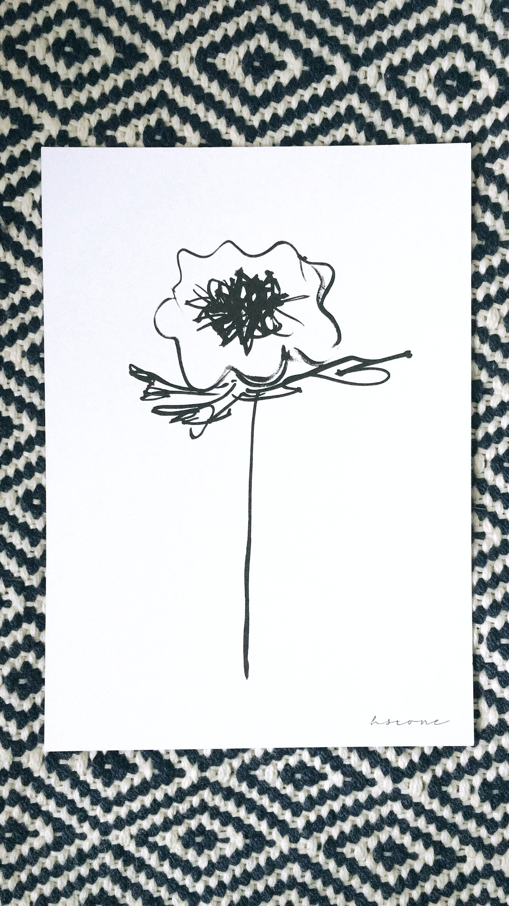 excited to share the latest addition to my etsy shop floral print anemone