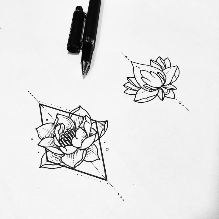 flower geometric drawing