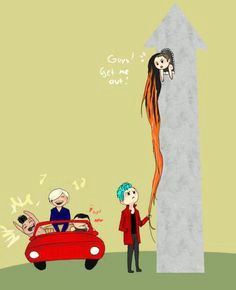 gd rapunzel hahaha lol and omg that shirtless taeyang lol