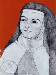 sketch of st teresa of avila by kathleen ellinger ofs