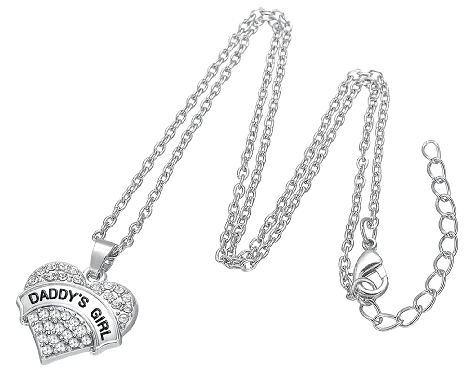 daddy s girl silver tone engraved heart necklace gift for daughters easter jewelry gifts clear ct12c37qykj necklaces pendants style necklaces