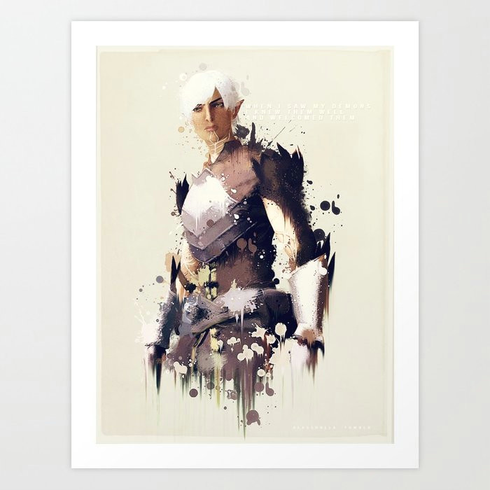 fenris watercolour art print