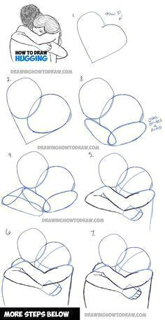 how to draw two people hugging drawing hugs step by step drawing tutorial drawing pinterest drawings drawing people and drawing tips