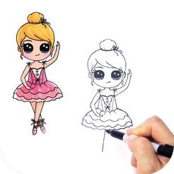 learn to draw cute girls 4