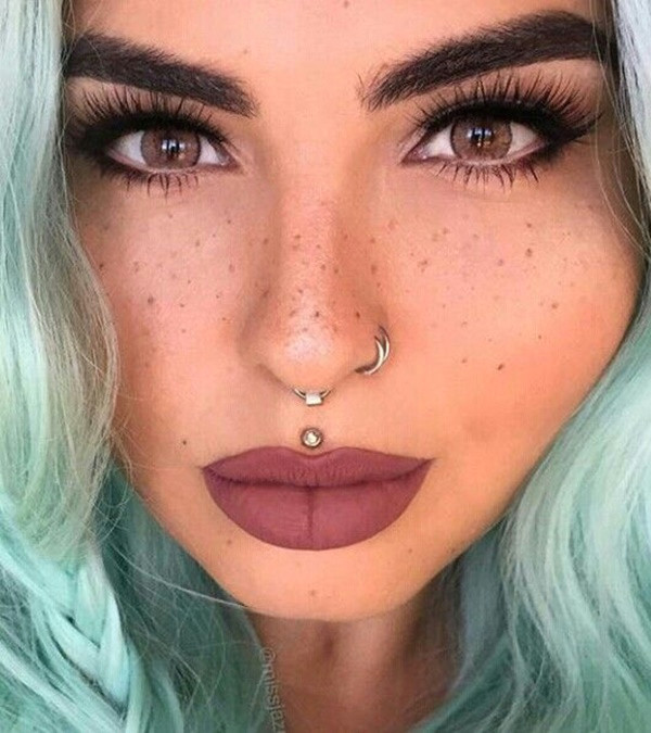 double nose piercing 10