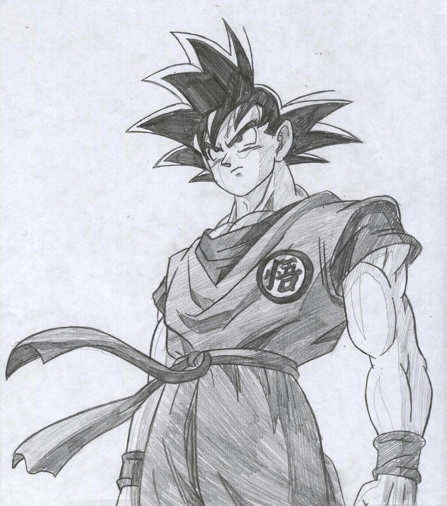 goku drawings pencil pic 23 drawing and coloring for kids
