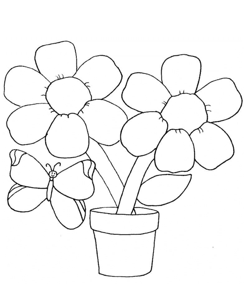 free flower coloring pages cool vases flower vase coloring page pages flowers in a top