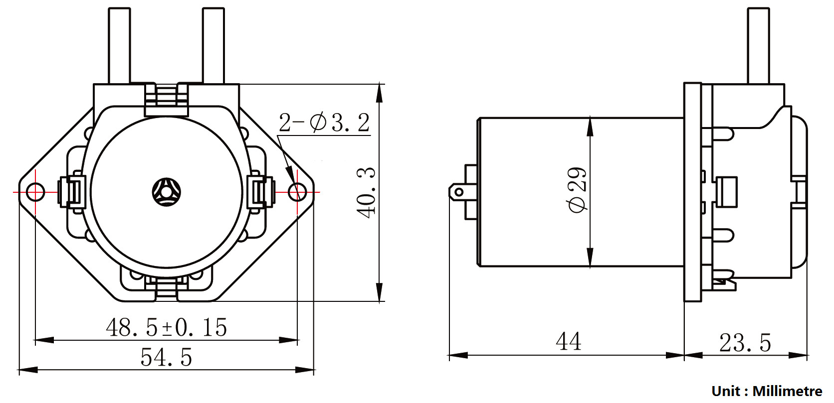 motor driver board dimension