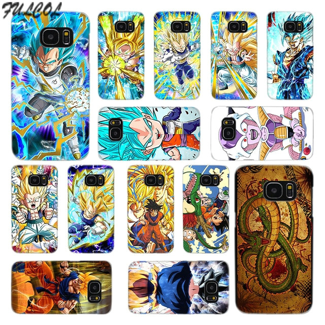 fulcol dragon ball z anime goku super drawings transparent fashion hard case cover for samsung galaxy