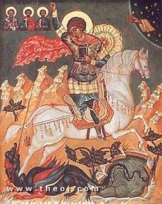 saint george the dragon medieval painting c14th dragon icon religious icons religious