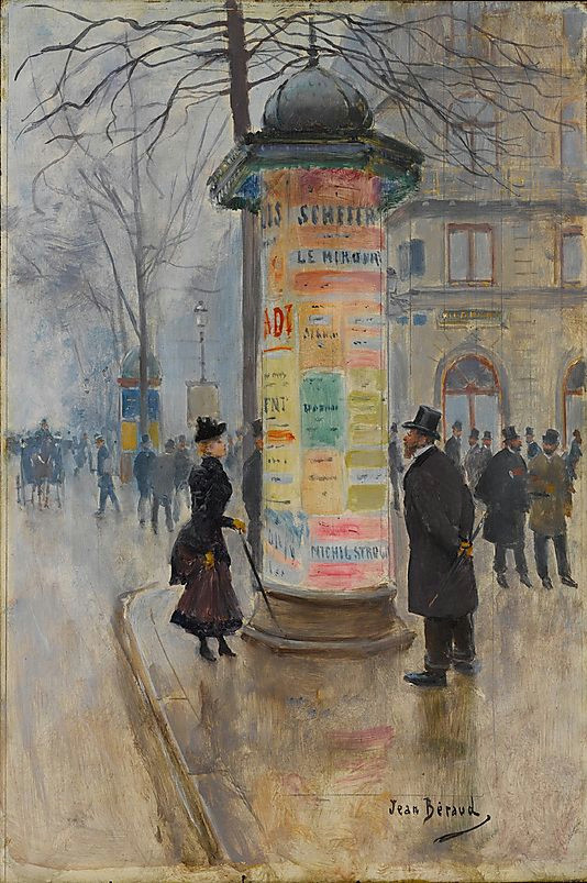 jean beraud french 1849 1936 parisian street scene ca 1885 the metropolitan museum of art new york robert lehman collection 1975 1975 1 243
