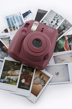 fujifilm mini 8 sofortbildkamera instax in burgunderrot