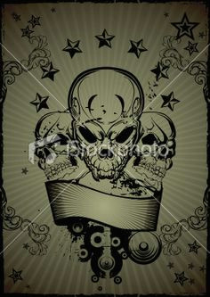 skull banner