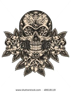 Is Drawing Skulls Haram 70 Best Skulls N Shit Images Skull Tattoos Sugar Skull Tattoos