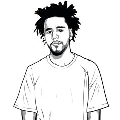 J Cole Drawing Step by Step 18 Best J Cole Art Images J Cole Drawing J Cole Art Trill Art