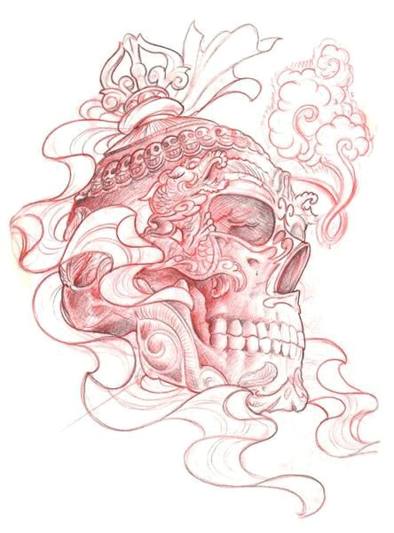 japan tattoo skulls tatting tattoo ideas skull art needle tatting