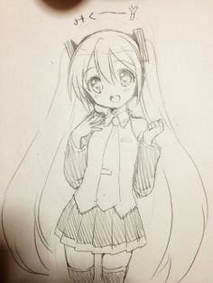 miku hatsune drawing s drawing ideas manga easy drawings hatsune miku