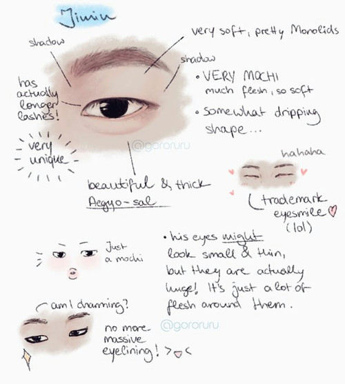 a lot of studies i ve seen for the boys mention that jimin s eyes are