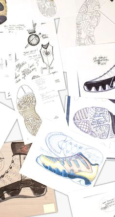 this early sketch of the air jordan 9 reveals something much different