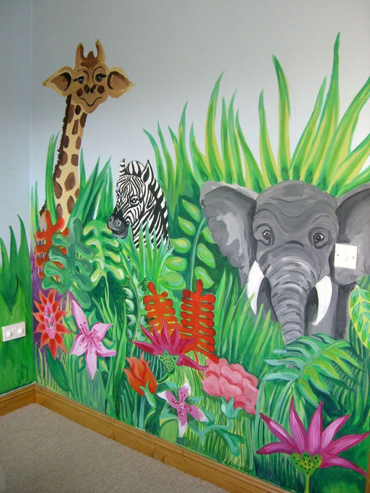 jungle scene and more murals to get ideas for painting children s bedrooms