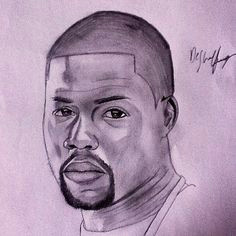 drawing of the comedian kevin hart