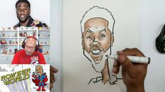 how to draw and color a caricature with markers and makeup kevin hart