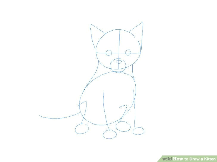 4 ways to draw a kitten wikihow
