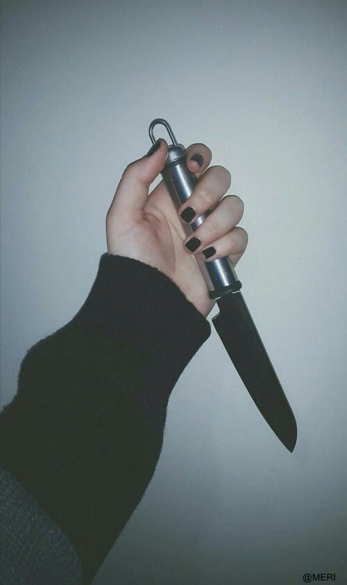 knife black tumblr grunge
