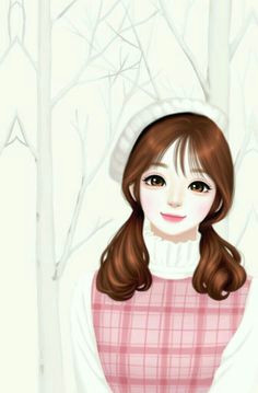 korean anime korean art girl cartoon cartoon art korean illustration girly