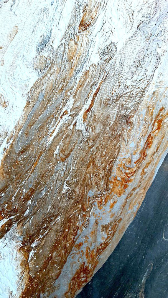 copper black and white painting 16 x 40 acrylic painting on canvas abstract painting contemporary art large wall art by l dawning scott mueble