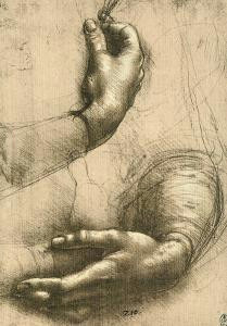 study of female hands drawing royal library windsor a leonardo da vinci
