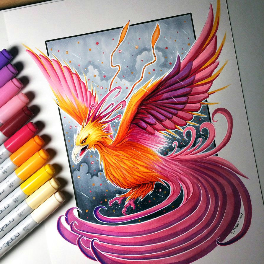 phoenix drawing by lethalchris