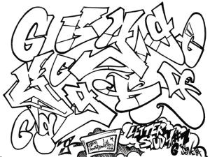 how to draw g in graffiti style