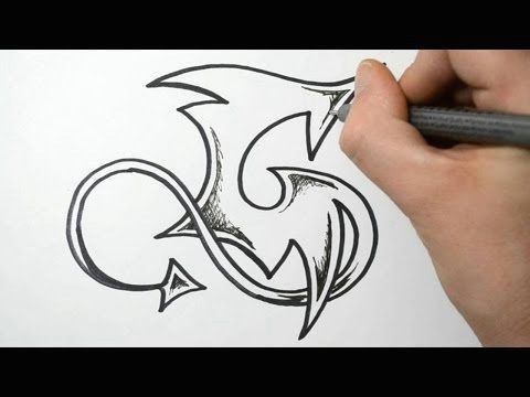 how to draw graffiti letter g