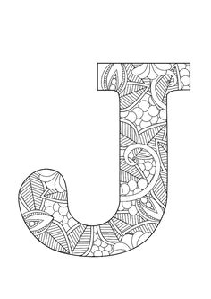 letter j floral