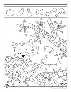 kitten hidden objects printable