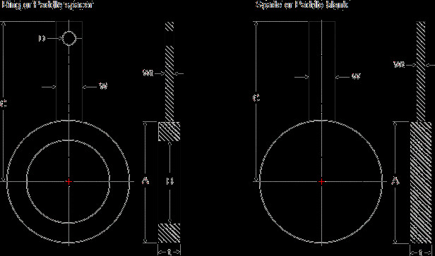 ring or paddle spacer and spade or paddle blank