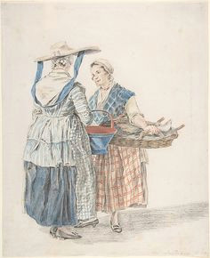 two market women jacobus perkois dutch middelburg 1756 1804 middelburg blue chalk black chalk and watercolor