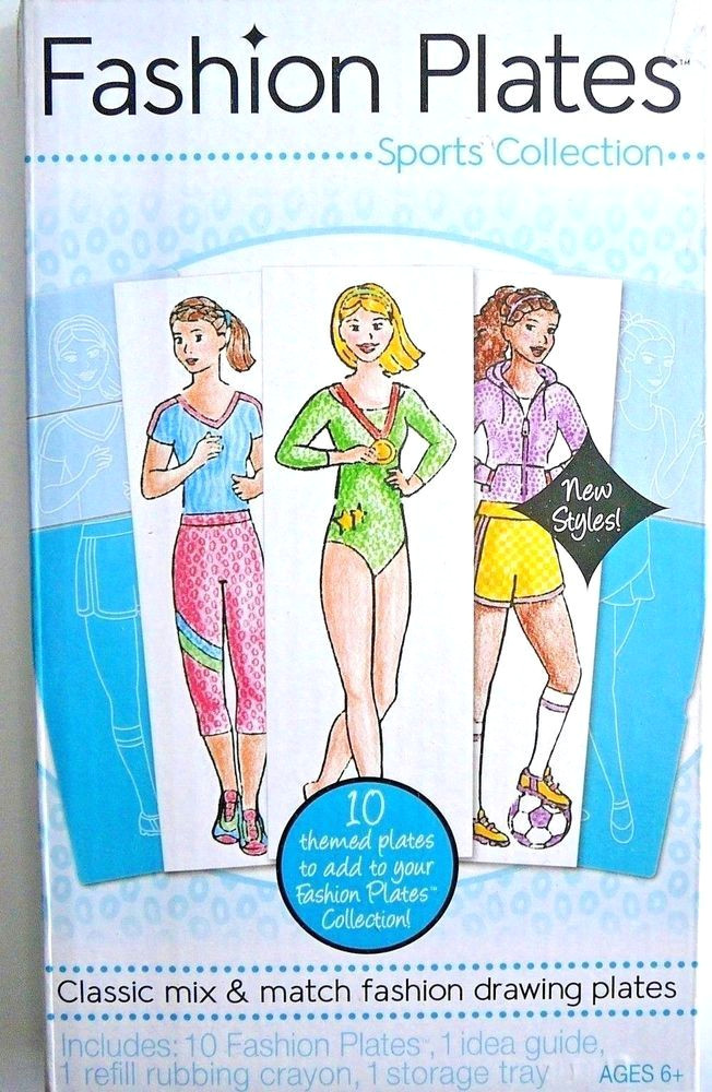 fashion plates sports collection drawing design complete unused educational fun kahootz toys games playing cards on ebay pinterest