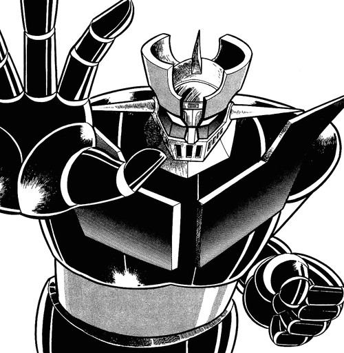 mazinger z can become either a god or a devil with whoever is piloting the pilder acting as the brain which intern acts as the mechs kokoro which is