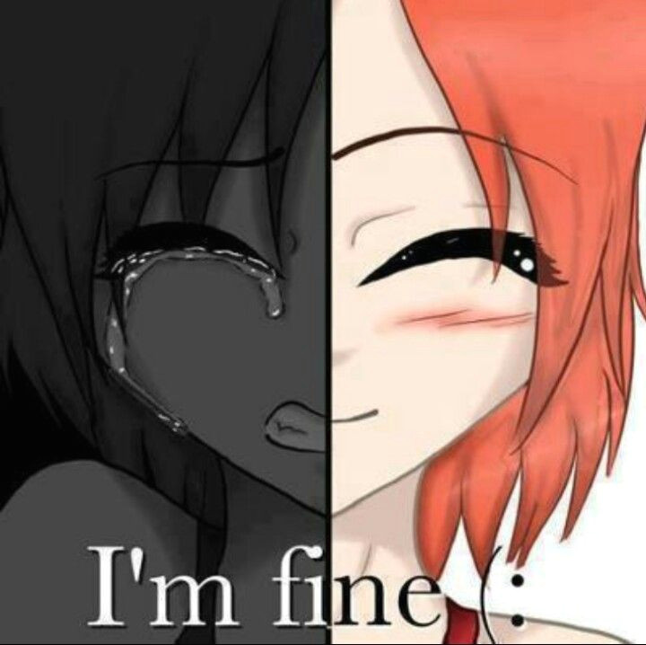 anime sad happy fake