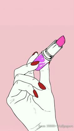 cute wallpapers pink lipsticks red nails tumblr wallpaper pretty in pink