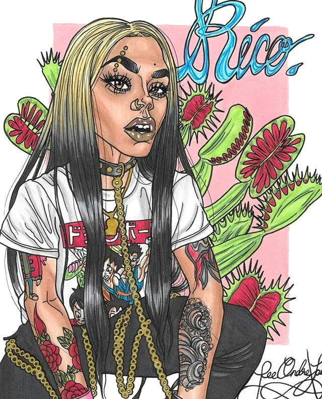 baddies rapper art drawings types of art her style aesthetics