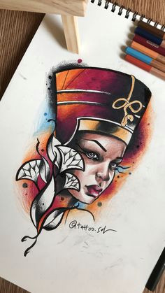 nefertiti tattoo art by faisal al lami tattoo sal tattoos tattooart