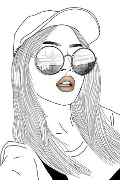 bee york style girl drawings hipster drawings tumblr girl drawing cute girl drawing