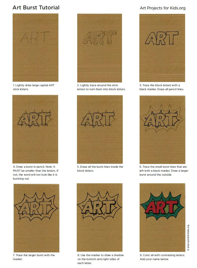 how to draw cartoon letters a art projects for kids