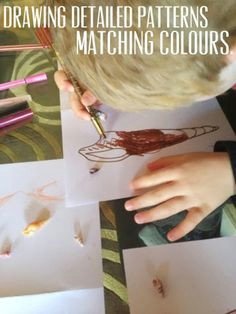 adventures at home with mum exploring patterns details in seashells activies for kids