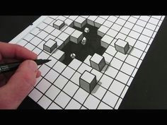 how to draw a hole 3d illusion
