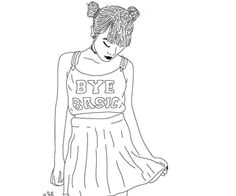 grunge sketch by mrchocolatepotato on we heart it tumblr outline outline art outline drawings